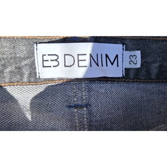 Two-Tone Black and White Flare Jeans - Picture 5 of 5